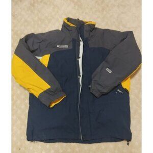 Columbia Fire Ridge Jacket Men s XL 3-in-1 Interchange Parka Fleece Liner Navy